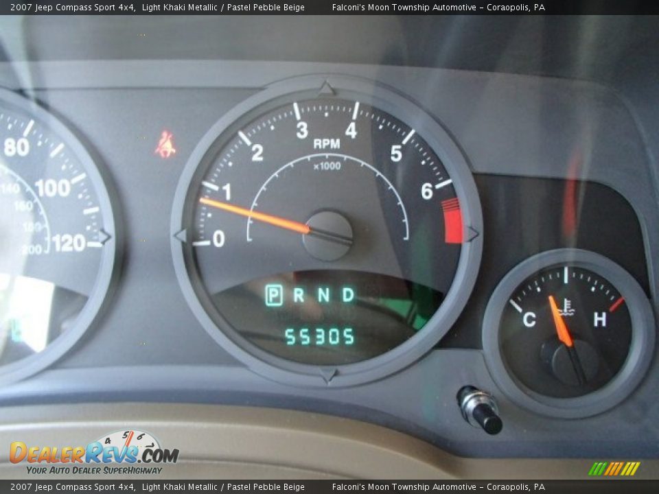 2007 Jeep Compass Sport 4x4 Light Khaki Metallic / Pastel Pebble Beige Photo #24