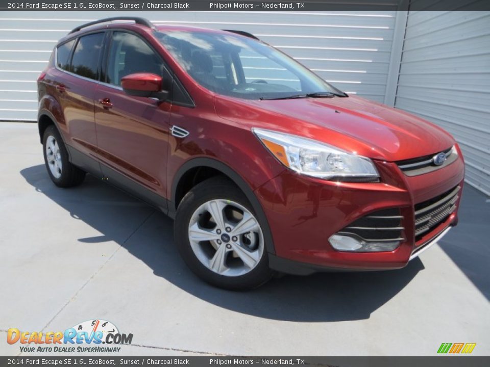 2014 Ford Escape SE 1.6L EcoBoost Sunset / Charcoal Black Photo #2