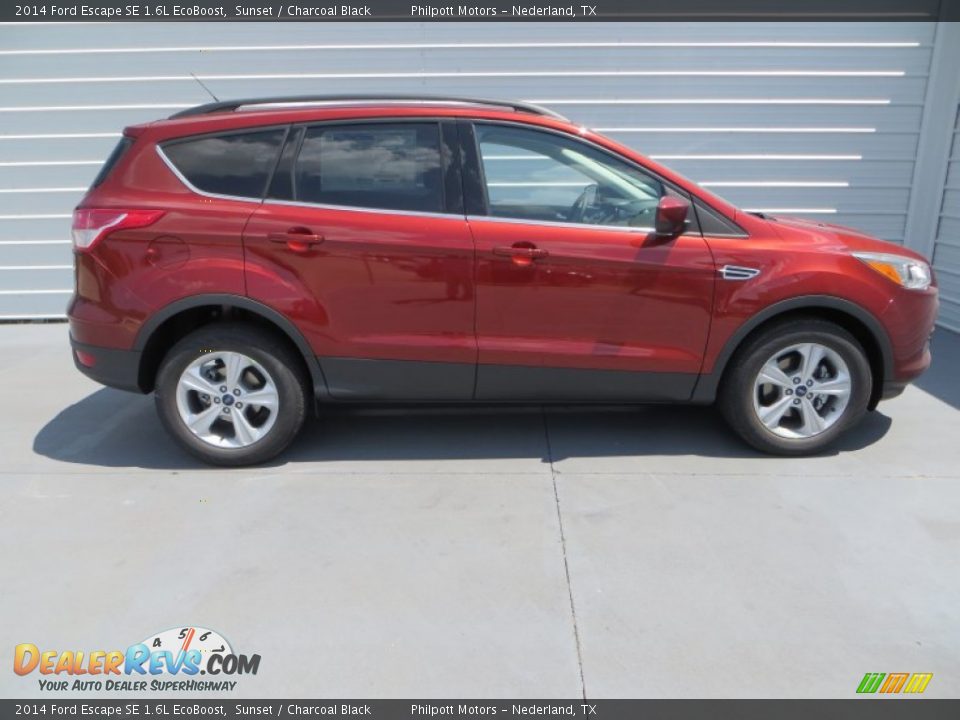 2014 Ford Escape SE 1.6L EcoBoost Sunset / Charcoal Black Photo #3