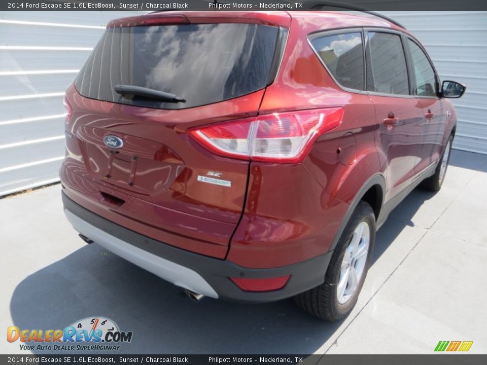 2014 Ford Escape SE 1.6L EcoBoost Sunset / Charcoal Black Photo #4
