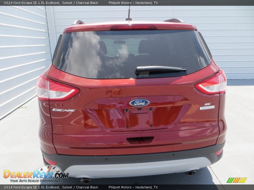 2014 Ford Escape SE 1.6L EcoBoost Sunset / Charcoal Black Photo #5