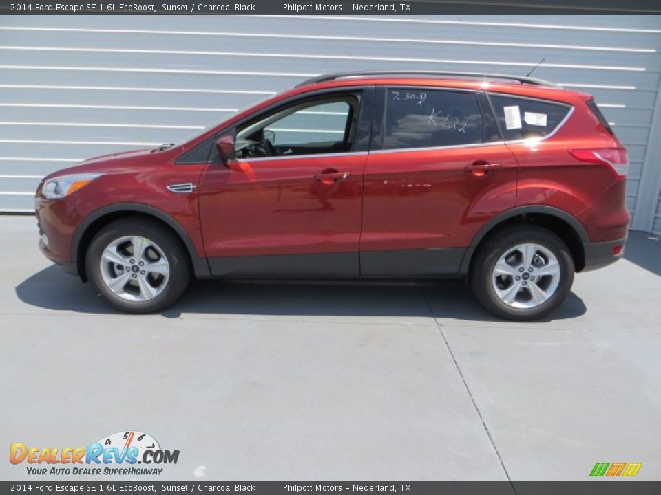 2014 Ford Escape SE 1.6L EcoBoost Sunset / Charcoal Black Photo #6