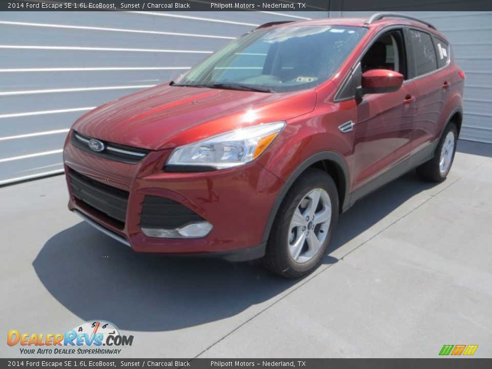 2014 Ford Escape SE 1.6L EcoBoost Sunset / Charcoal Black Photo #7
