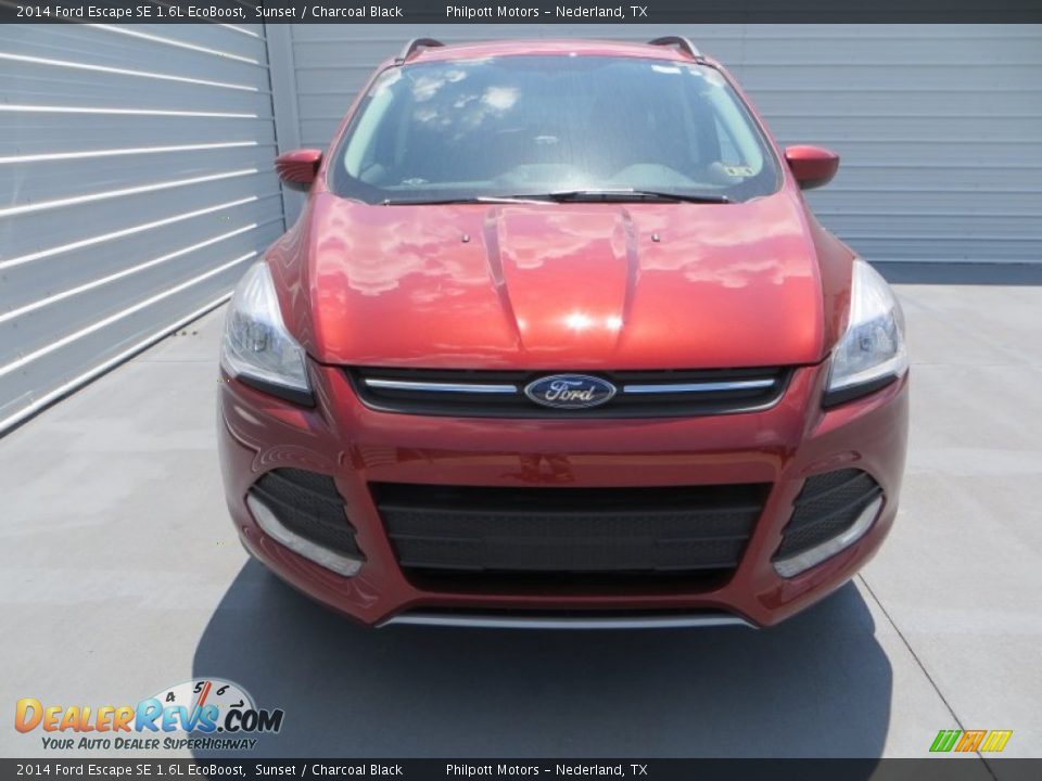 2014 Ford Escape SE 1.6L EcoBoost Sunset / Charcoal Black Photo #8