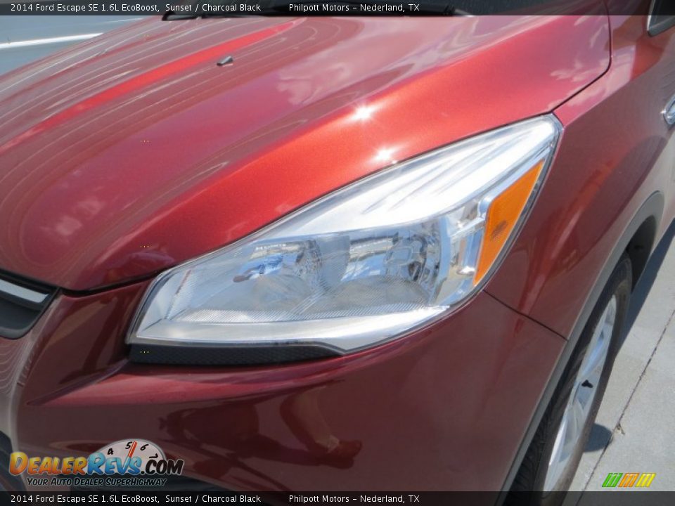 2014 Ford Escape SE 1.6L EcoBoost Sunset / Charcoal Black Photo #9