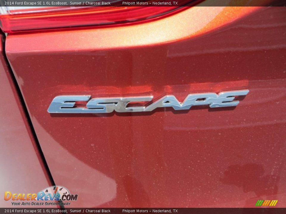 2014 Ford Escape SE 1.6L EcoBoost Sunset / Charcoal Black Photo #12