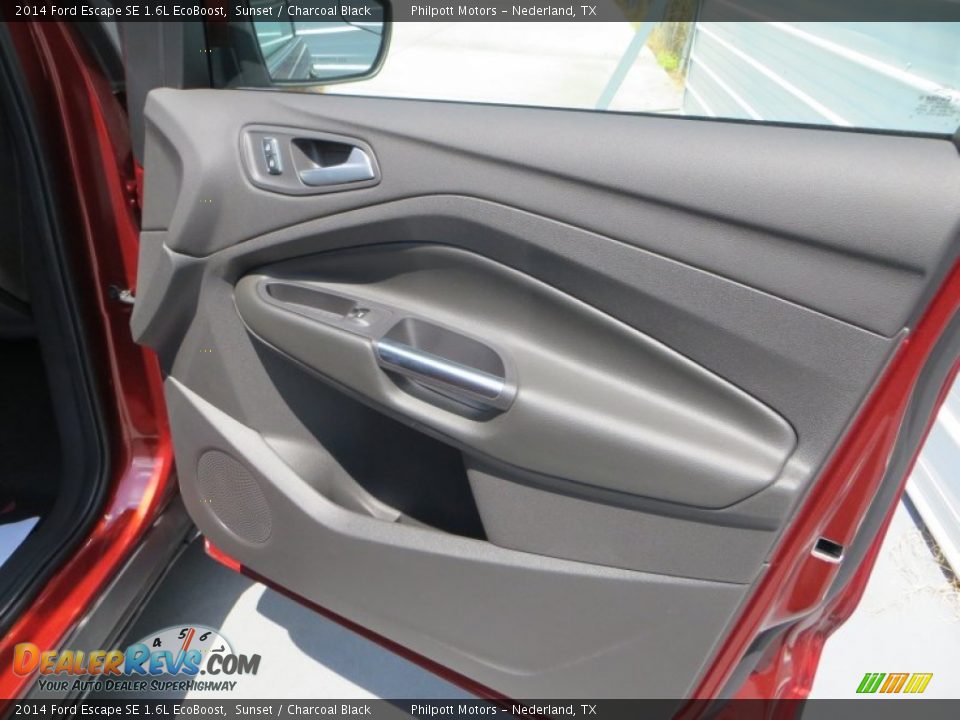 2014 Ford Escape SE 1.6L EcoBoost Sunset / Charcoal Black Photo #15