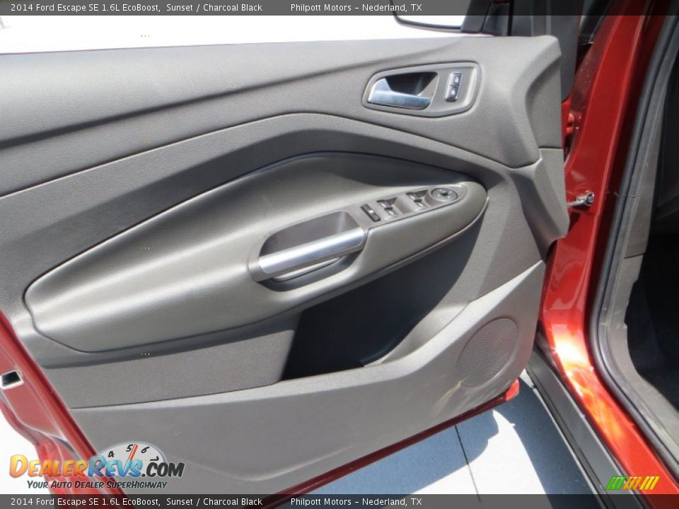 2014 Ford Escape SE 1.6L EcoBoost Sunset / Charcoal Black Photo #22