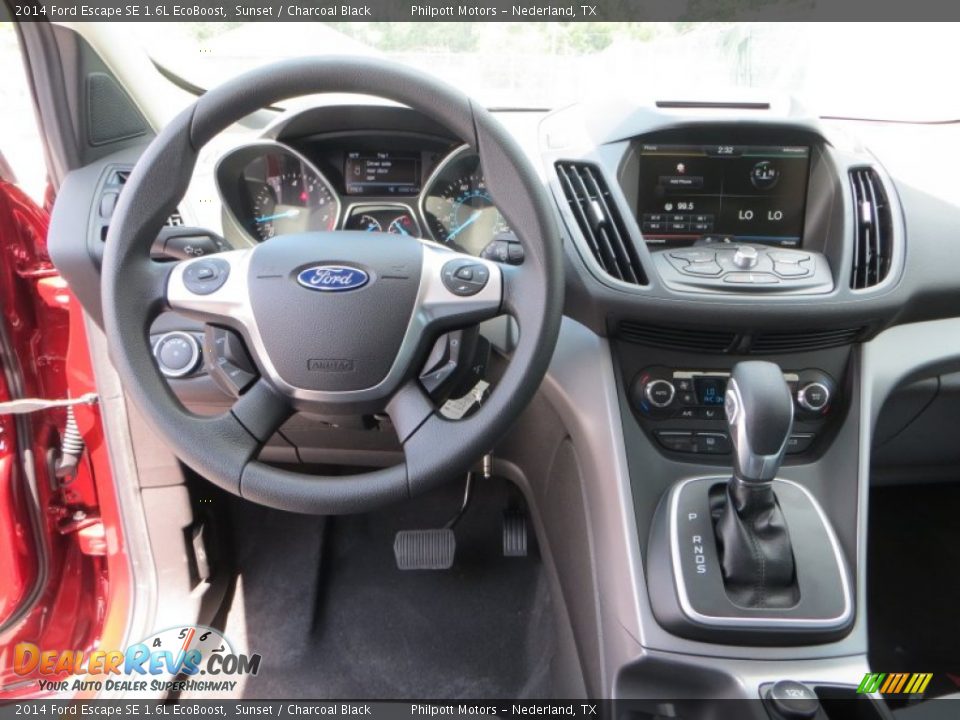 2014 Ford Escape SE 1.6L EcoBoost Sunset / Charcoal Black Photo #26
