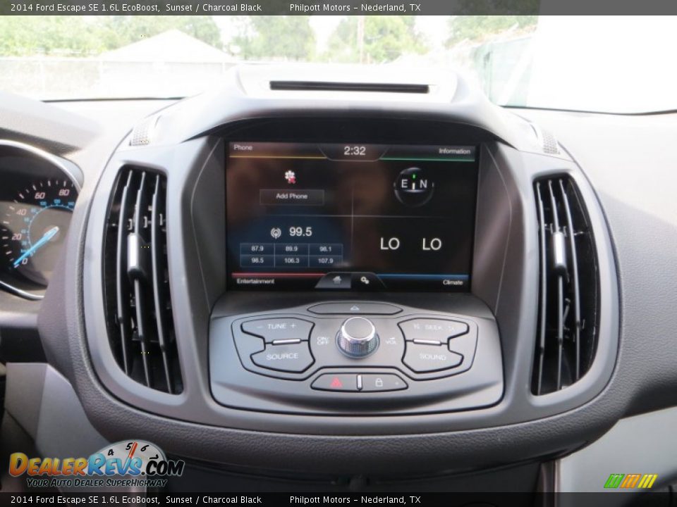 2014 Ford Escape SE 1.6L EcoBoost Sunset / Charcoal Black Photo #27