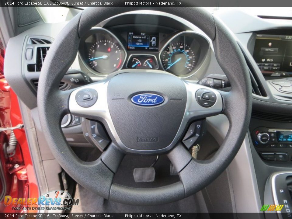 2014 Ford Escape SE 1.6L EcoBoost Sunset / Charcoal Black Photo #30