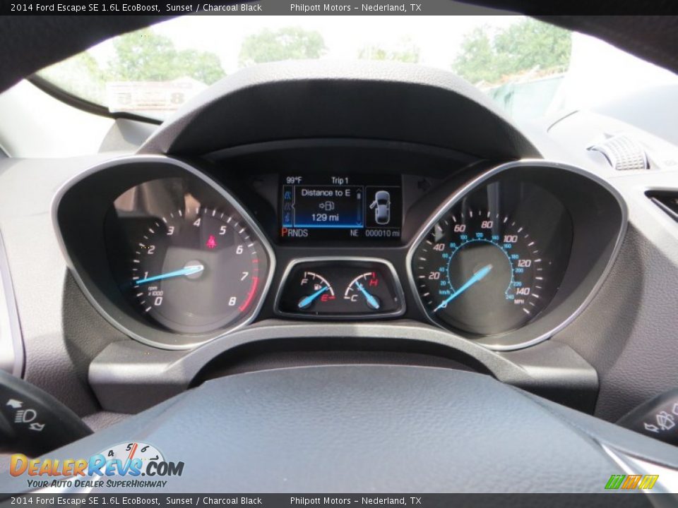 2014 Ford Escape SE 1.6L EcoBoost Sunset / Charcoal Black Photo #31