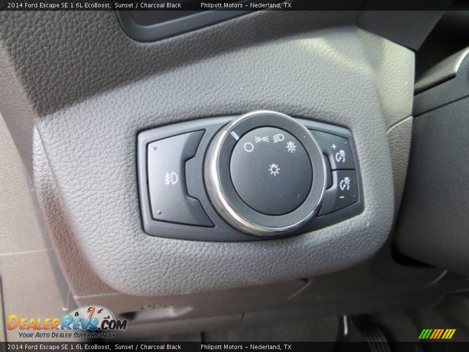 2014 Ford Escape SE 1.6L EcoBoost Sunset / Charcoal Black Photo #32