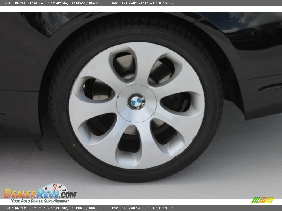 2005 BMW 6 Series 645i Convertible Jet Black / Black Photo #6
