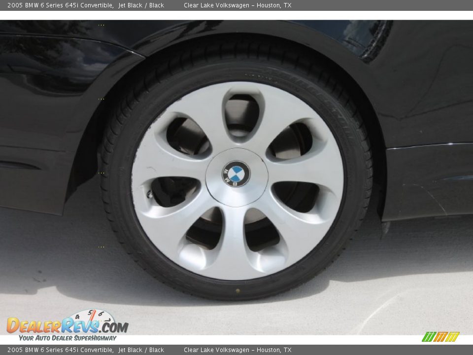 2005 BMW 6 Series 645i Convertible Jet Black / Black Photo #10