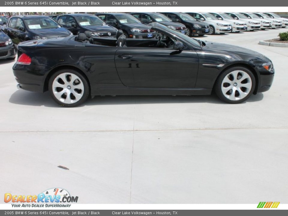 2005 BMW 6 Series 645i Convertible Jet Black / Black Photo #11