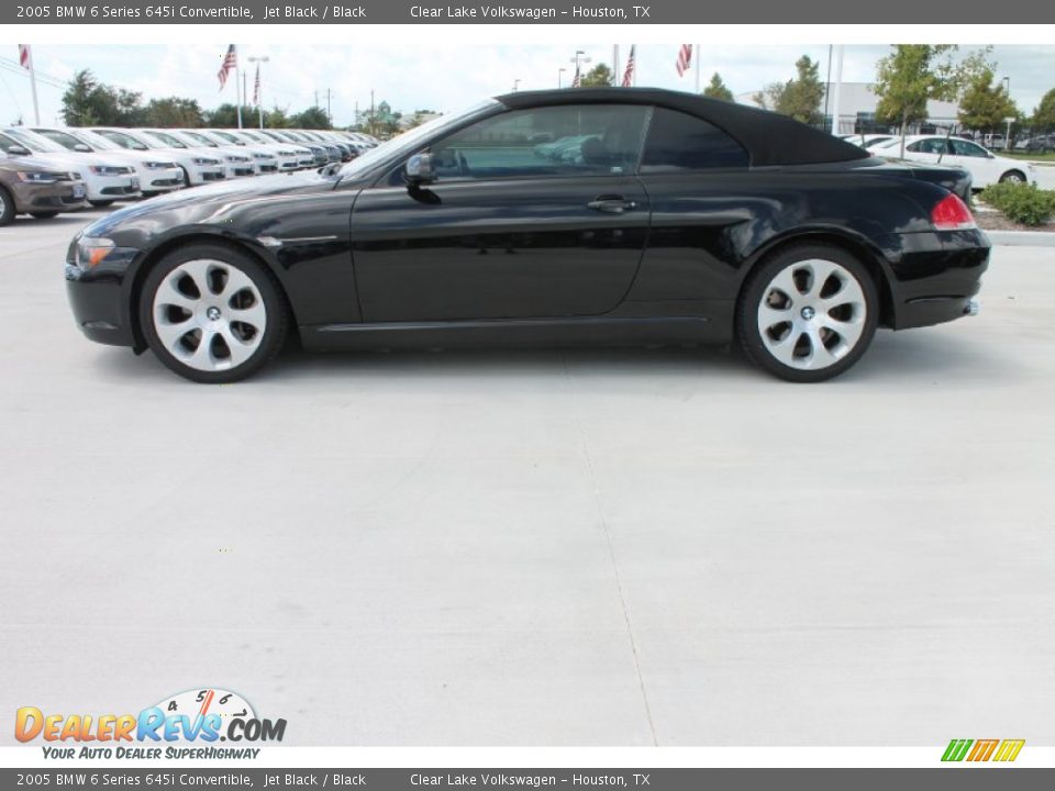 2005 BMW 6 Series 645i Convertible Jet Black / Black Photo #14