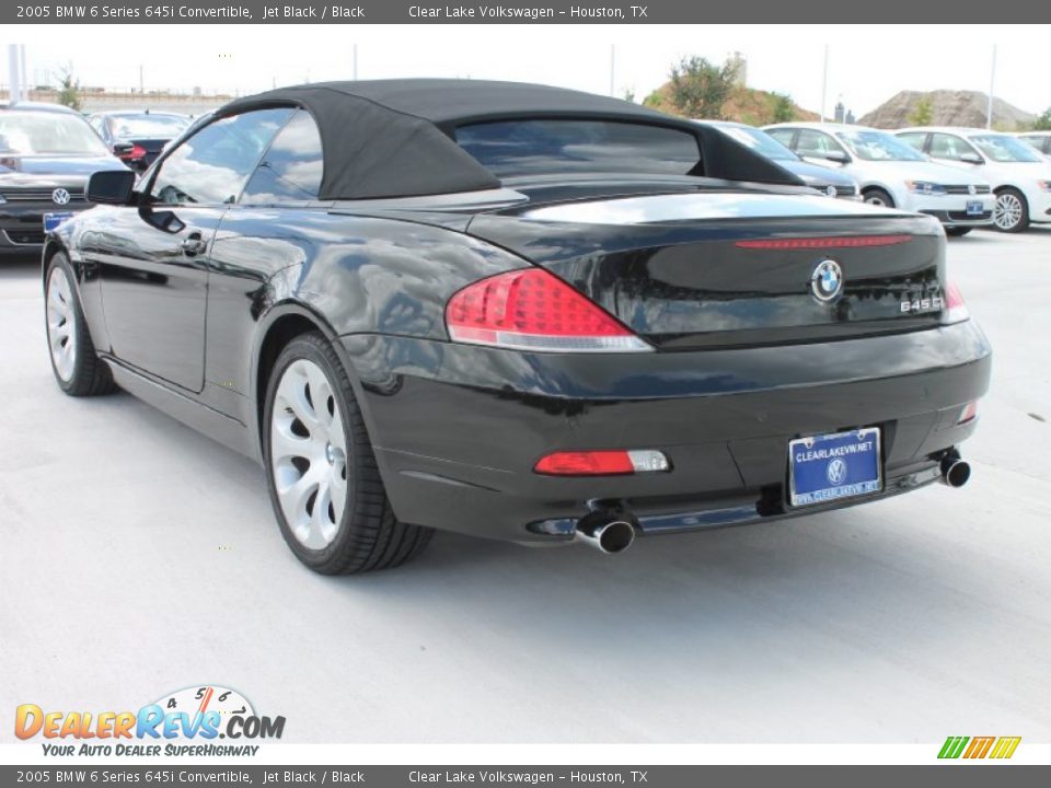 2005 BMW 6 Series 645i Convertible Jet Black / Black Photo #15