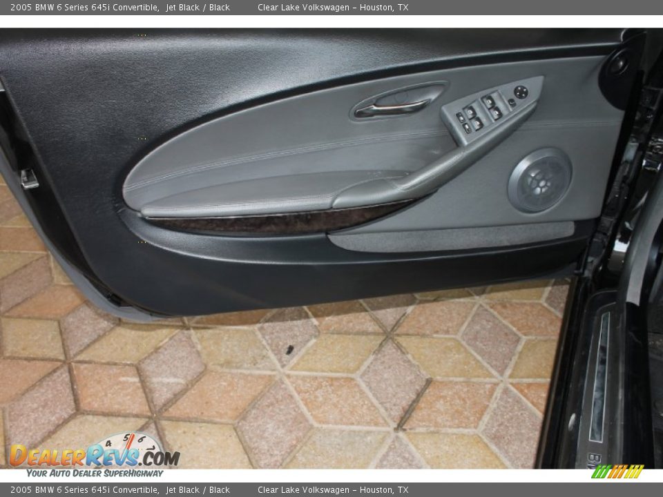 2005 BMW 6 Series 645i Convertible Jet Black / Black Photo #16