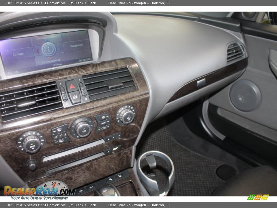 2005 BMW 6 Series 645i Convertible Jet Black / Black Photo #20