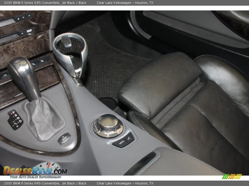 2005 BMW 6 Series 645i Convertible Jet Black / Black Photo #21