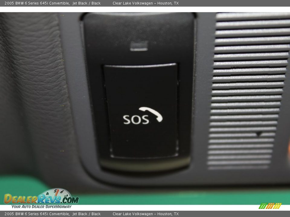 2005 BMW 6 Series 645i Convertible Jet Black / Black Photo #22