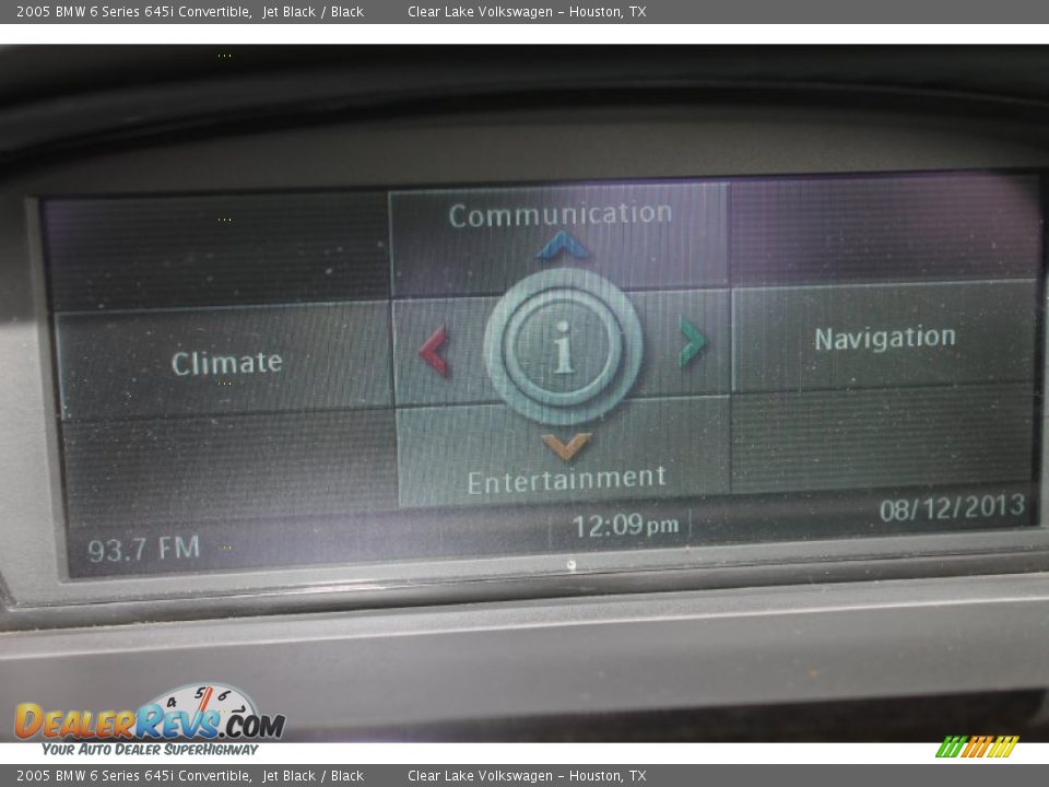 2005 BMW 6 Series 645i Convertible Jet Black / Black Photo #24