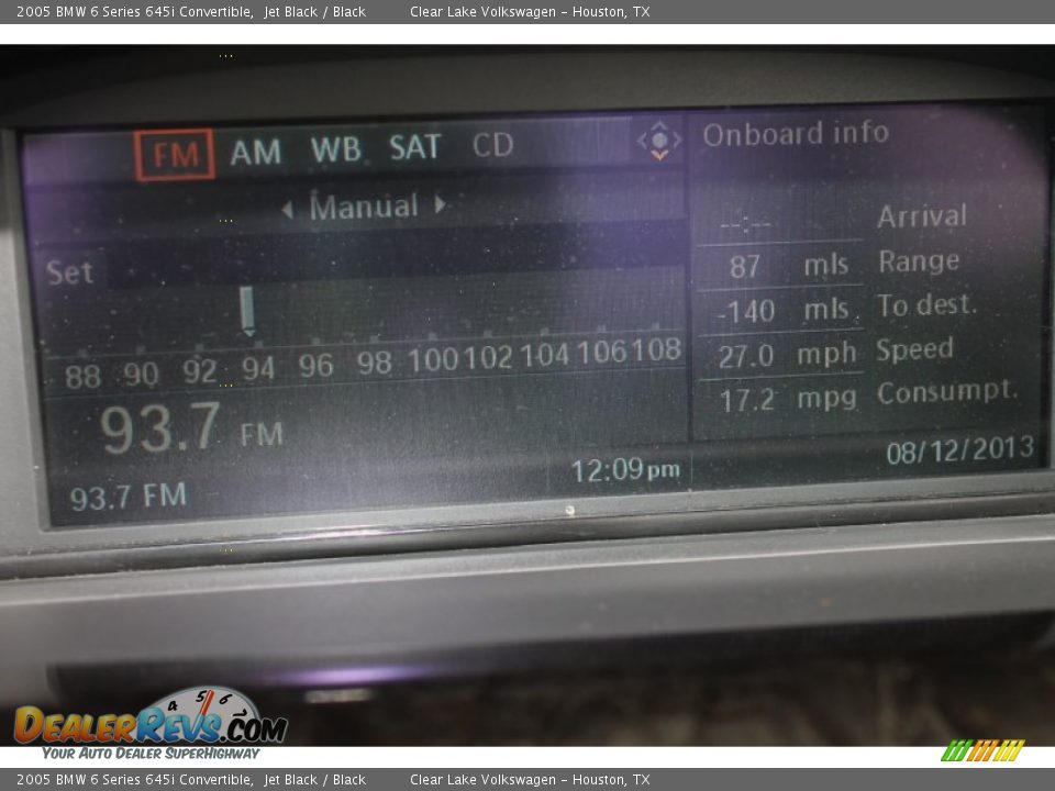 2005 BMW 6 Series 645i Convertible Jet Black / Black Photo #25