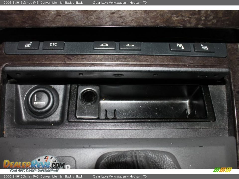2005 BMW 6 Series 645i Convertible Jet Black / Black Photo #27