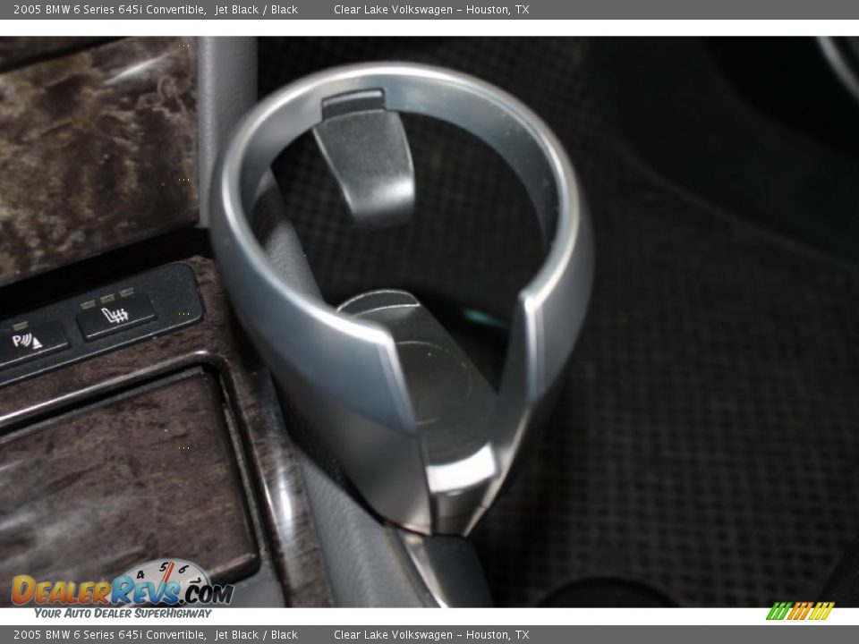 2005 BMW 6 Series 645i Convertible Jet Black / Black Photo #29