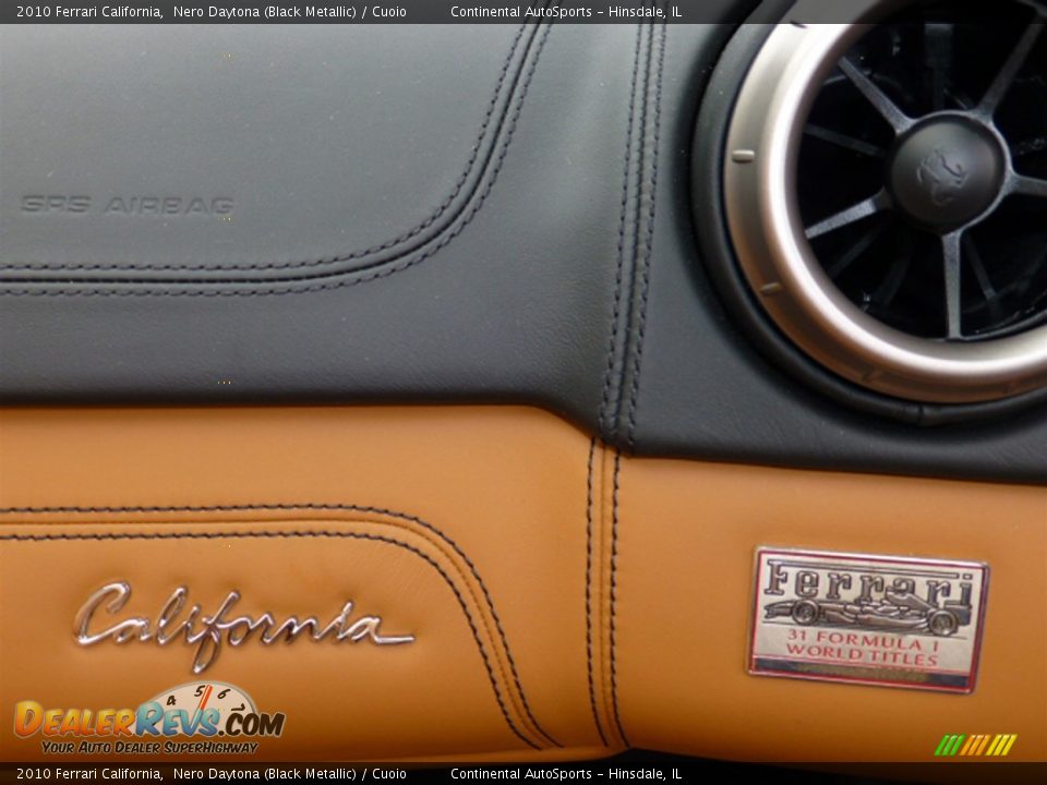 2010 Ferrari California Nero Daytona (Black Metallic) / Cuoio Photo #30