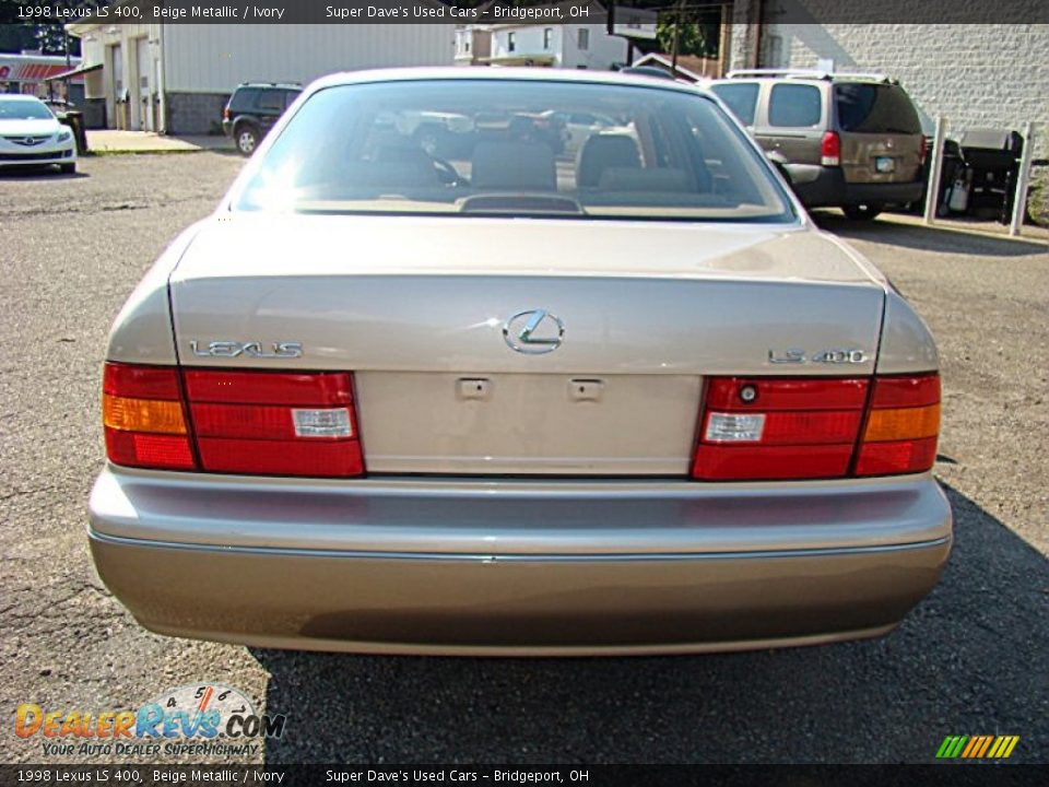1998 Lexus LS 400 Beige Metallic / Ivory Photo #7