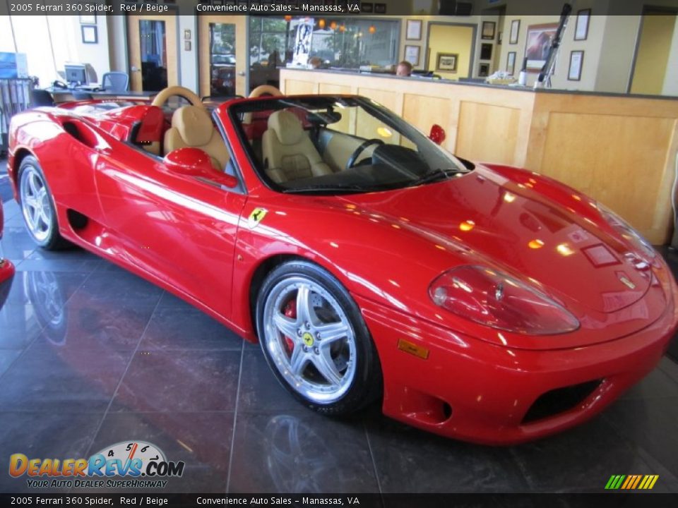 2005 Ferrari 360 Spider Red / Beige Photo #1