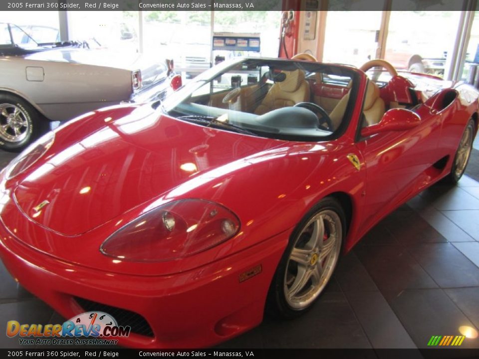 2005 Ferrari 360 Spider Red / Beige Photo #2
