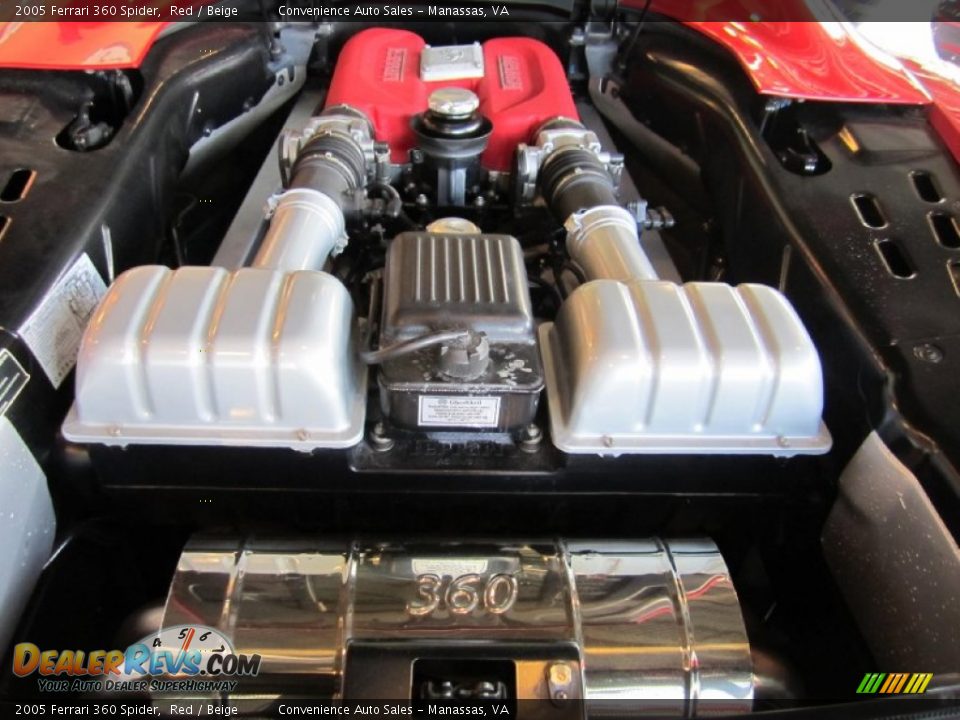 2005 Ferrari 360 Spider 3.6 Liter DOHC 40-Valve V8 Engine Photo #18