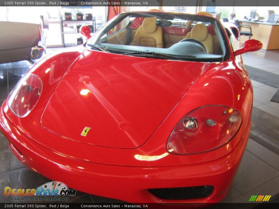 2005 Ferrari 360 Spider Red / Beige Photo #25