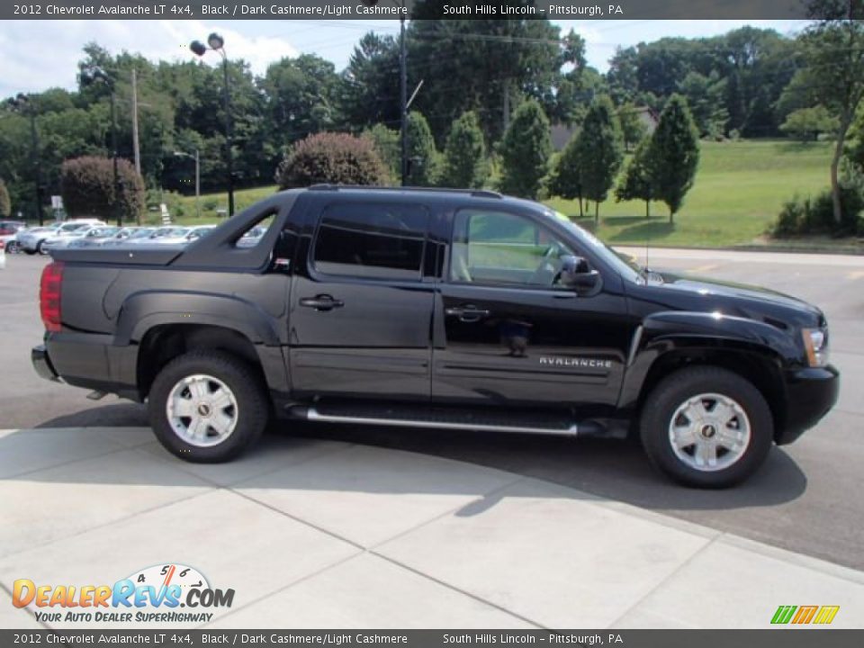 2012 Chevrolet Avalanche LT 4x4 Black / Dark Cashmere/Light Cashmere Photo #4