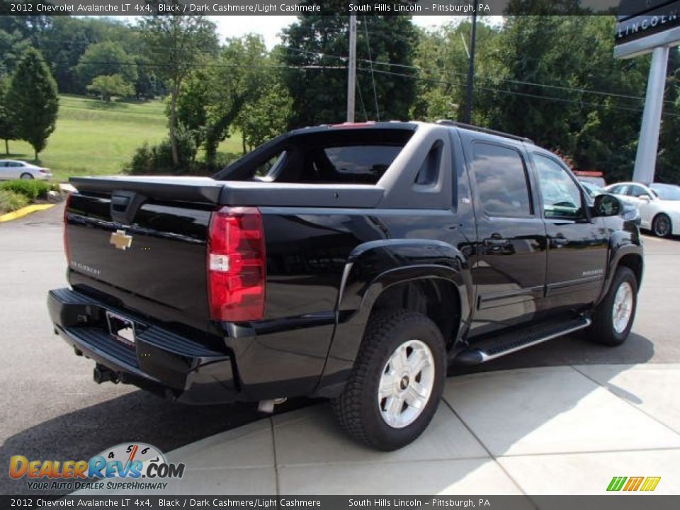 2012 Chevrolet Avalanche LT 4x4 Black / Dark Cashmere/Light Cashmere Photo #5
