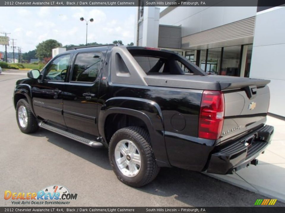 2012 Chevrolet Avalanche LT 4x4 Black / Dark Cashmere/Light Cashmere Photo #7