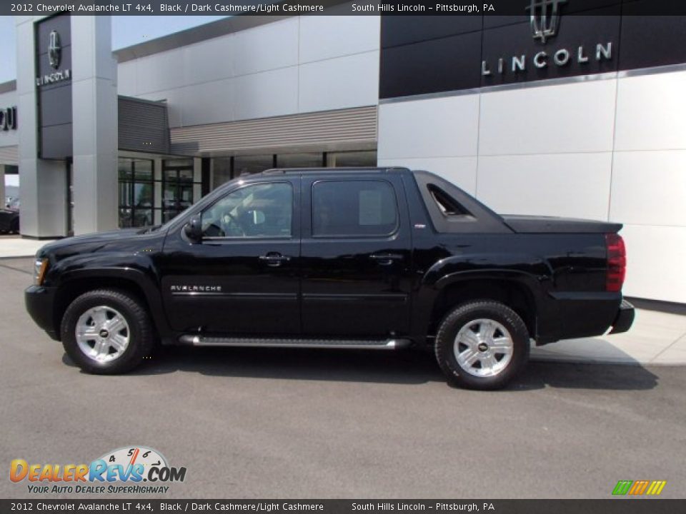 2012 Chevrolet Avalanche LT 4x4 Black / Dark Cashmere/Light Cashmere Photo #8
