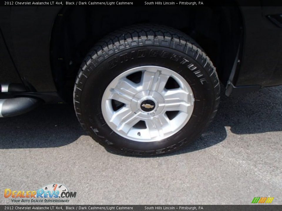 2012 Chevrolet Avalanche LT 4x4 Black / Dark Cashmere/Light Cashmere Photo #9