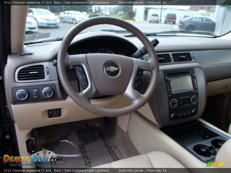 2012 Chevrolet Avalanche LT 4x4 Black / Dark Cashmere/Light Cashmere Photo #14