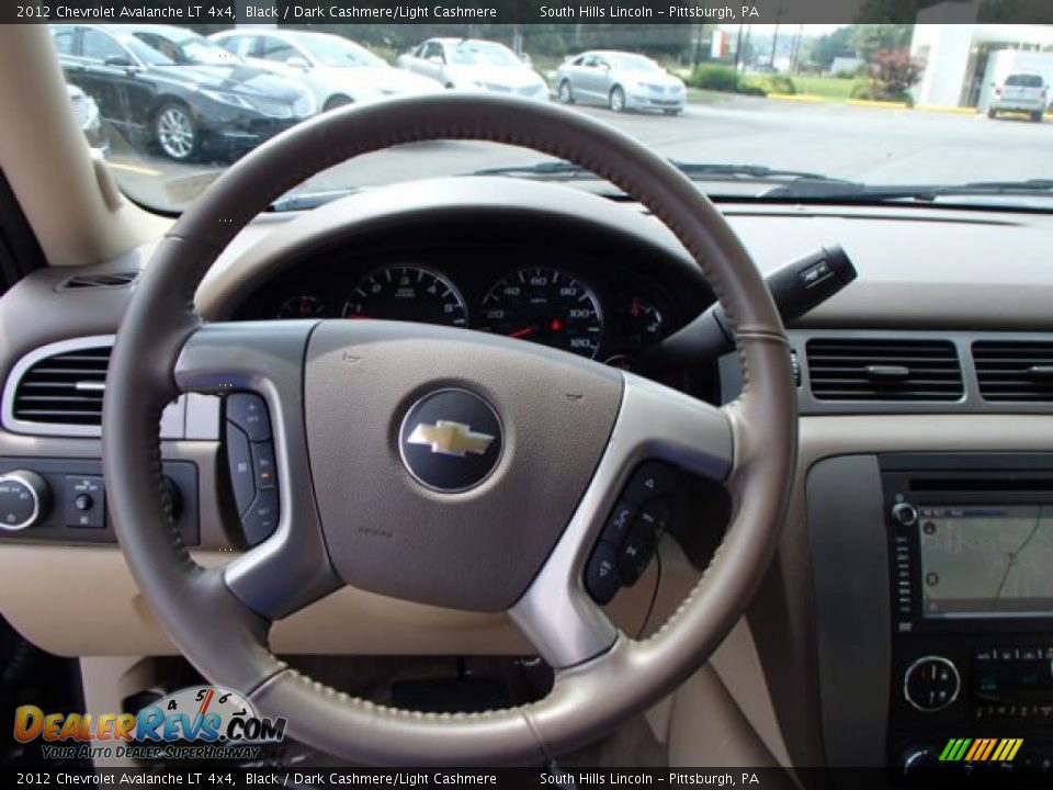 2012 Chevrolet Avalanche LT 4x4 Black / Dark Cashmere/Light Cashmere Photo #24