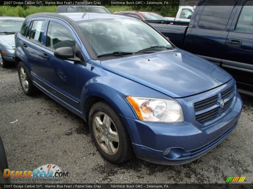 2007 Dodge Caliber SXT Marine Blue Pearl / Pastel Slate Gray Photo #1