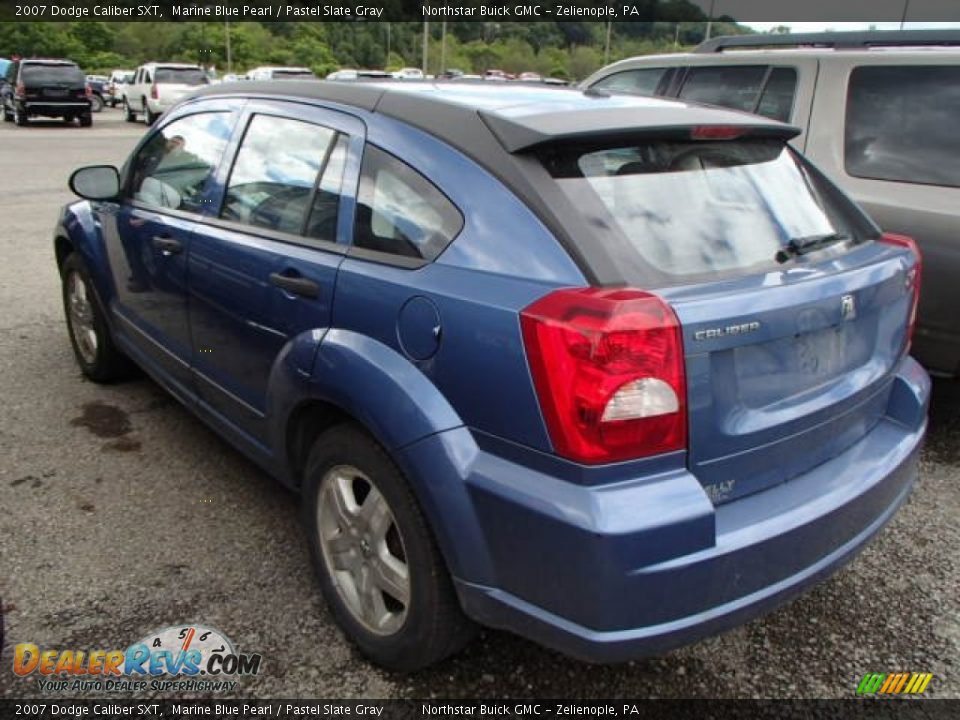 2007 Dodge Caliber SXT Marine Blue Pearl / Pastel Slate Gray Photo #4