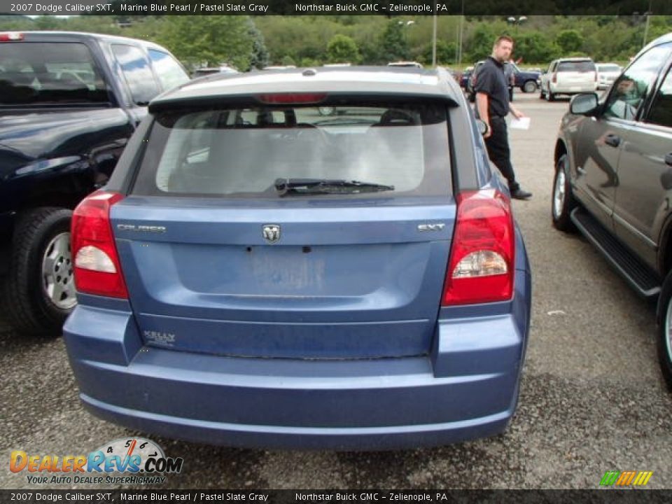 2007 Dodge Caliber SXT Marine Blue Pearl / Pastel Slate Gray Photo #5