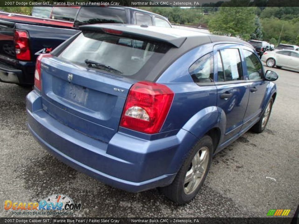 2007 Dodge Caliber SXT Marine Blue Pearl / Pastel Slate Gray Photo #6