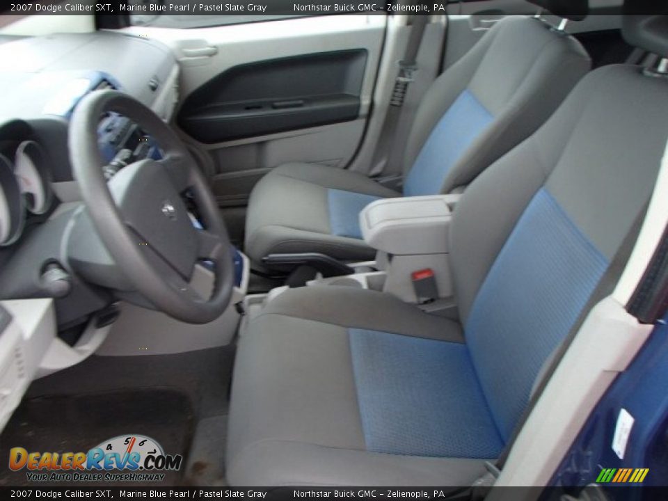 2007 Dodge Caliber SXT Marine Blue Pearl / Pastel Slate Gray Photo #8