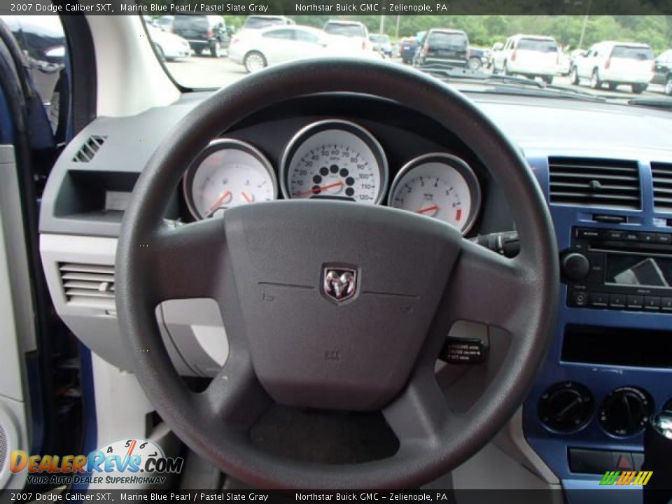 2007 Dodge Caliber SXT Marine Blue Pearl / Pastel Slate Gray Photo #13