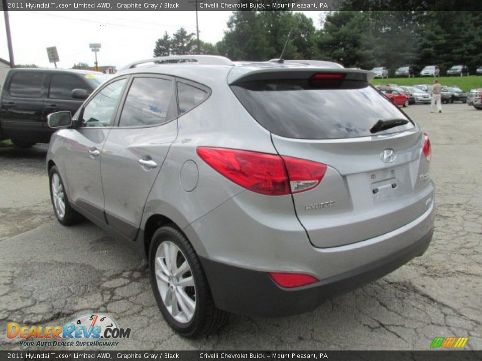 2011 Hyundai Tucson Limited AWD Graphite Gray / Black Photo #4